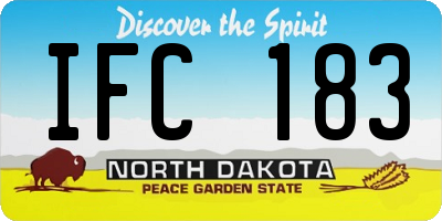ND license plate IFC183