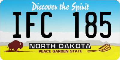 ND license plate IFC185