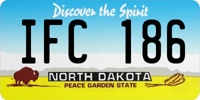 ND license plate IFC186