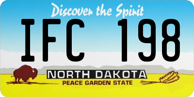 ND license plate IFC198