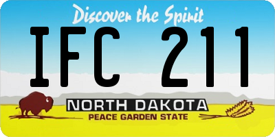 ND license plate IFC211