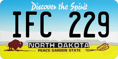 ND license plate IFC229