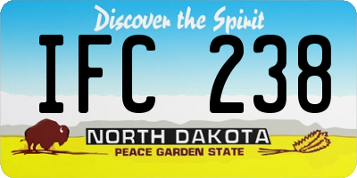 ND license plate IFC238