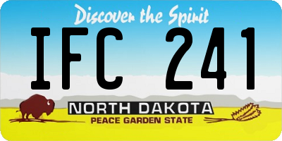 ND license plate IFC241