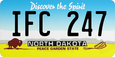 ND license plate IFC247