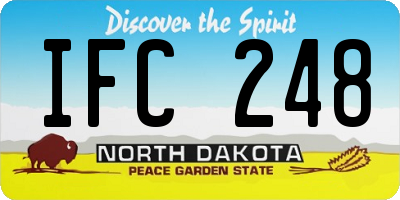 ND license plate IFC248