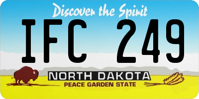 ND license plate IFC249