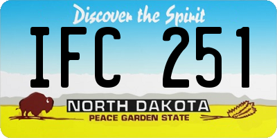 ND license plate IFC251