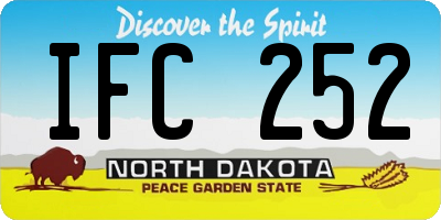 ND license plate IFC252