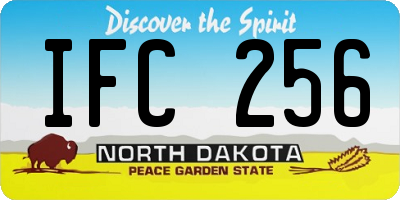 ND license plate IFC256