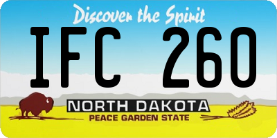 ND license plate IFC260