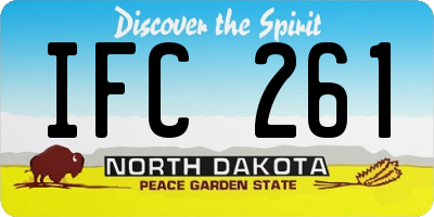 ND license plate IFC261