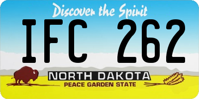 ND license plate IFC262