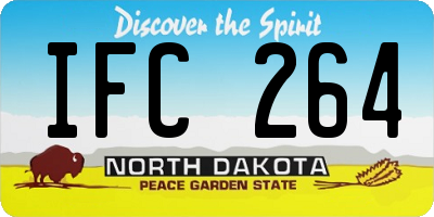 ND license plate IFC264
