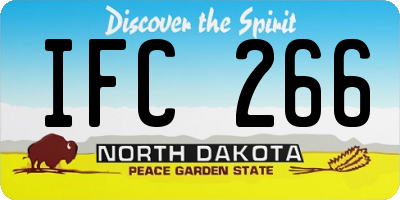 ND license plate IFC266