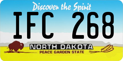 ND license plate IFC268