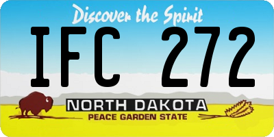 ND license plate IFC272