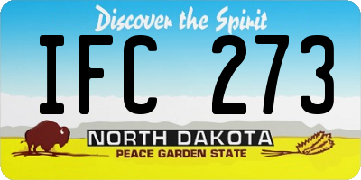 ND license plate IFC273