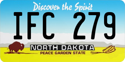 ND license plate IFC279