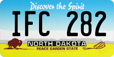 ND license plate IFC282