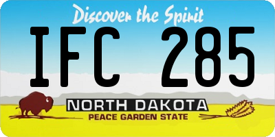 ND license plate IFC285