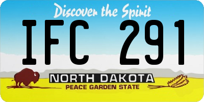 ND license plate IFC291