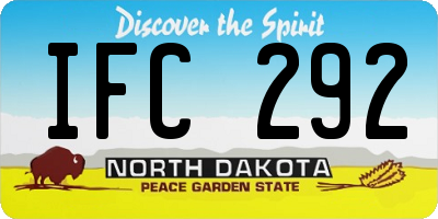 ND license plate IFC292
