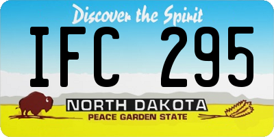 ND license plate IFC295