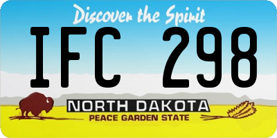 ND license plate IFC298
