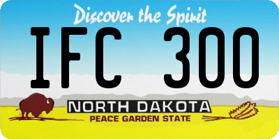 ND license plate IFC300