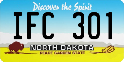 ND license plate IFC301