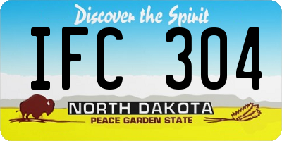 ND license plate IFC304