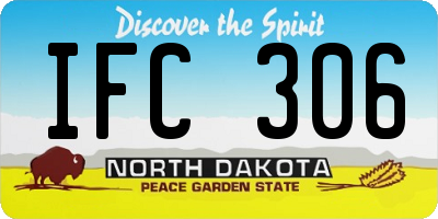 ND license plate IFC306