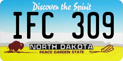 ND license plate IFC309