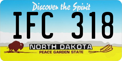 ND license plate IFC318