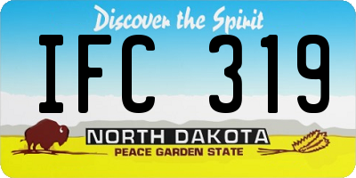 ND license plate IFC319