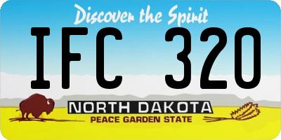 ND license plate IFC320