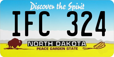 ND license plate IFC324