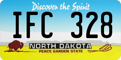 ND license plate IFC328