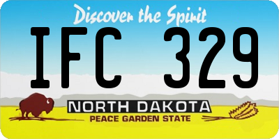 ND license plate IFC329