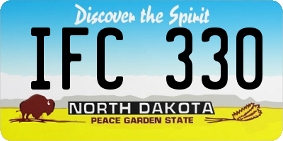 ND license plate IFC330