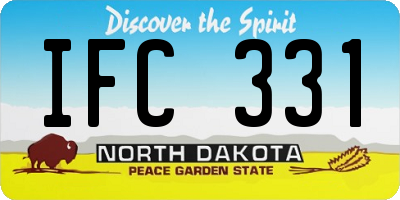 ND license plate IFC331