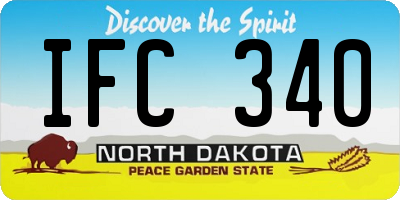 ND license plate IFC340