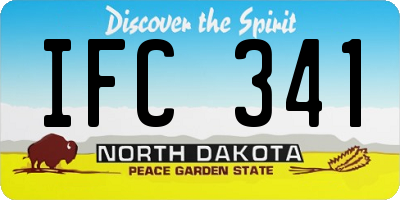 ND license plate IFC341