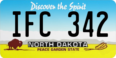 ND license plate IFC342