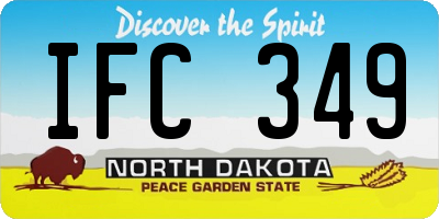 ND license plate IFC349
