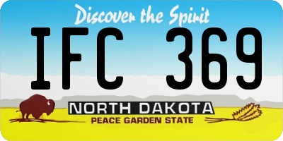 ND license plate IFC369