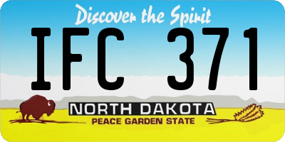 ND license plate IFC371