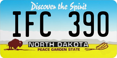 ND license plate IFC390