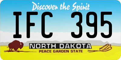 ND license plate IFC395